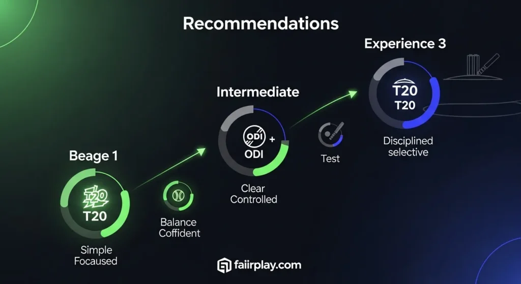 Which Cricket Format Should You Actually Bet On as a Beginner 3 My recommendation for different bettor profiles